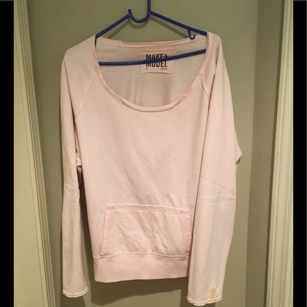 make+model slouch sweatshirt